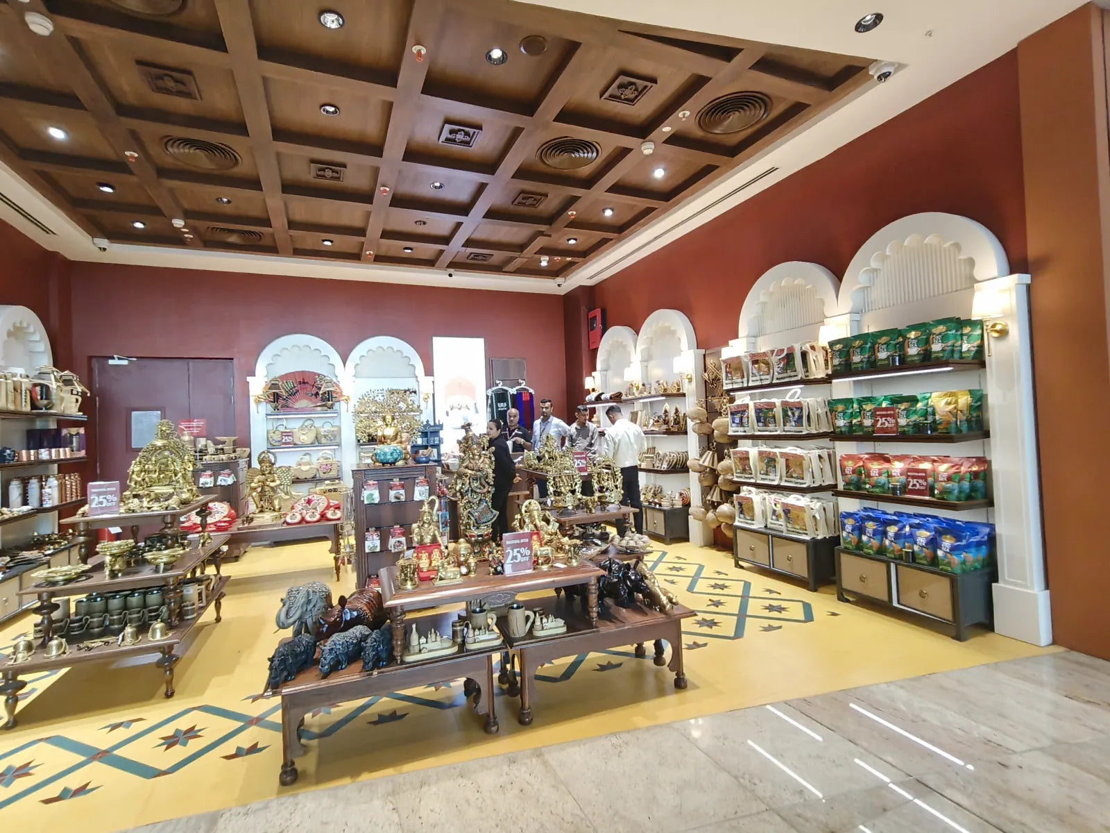 Inside the airport store